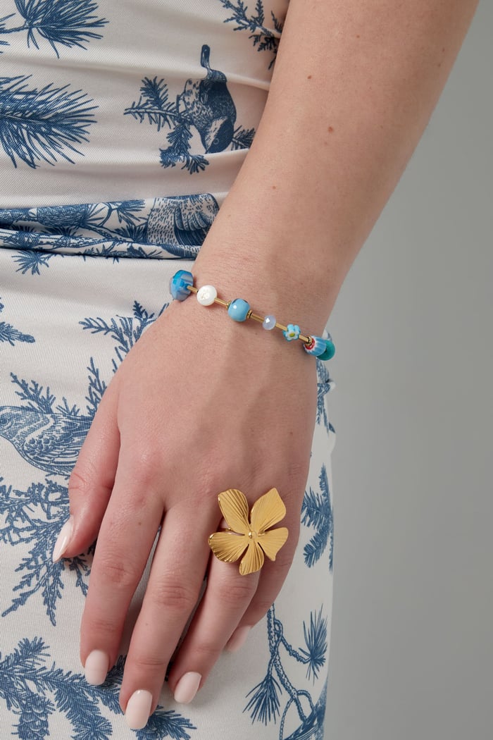 Bettelarmband Vintage Schatz - Blaugold h5Bild2