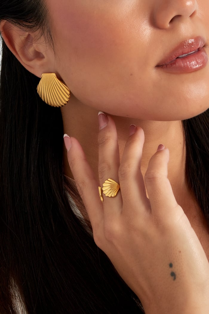 pendientes llamativos de concha h5Imagen2