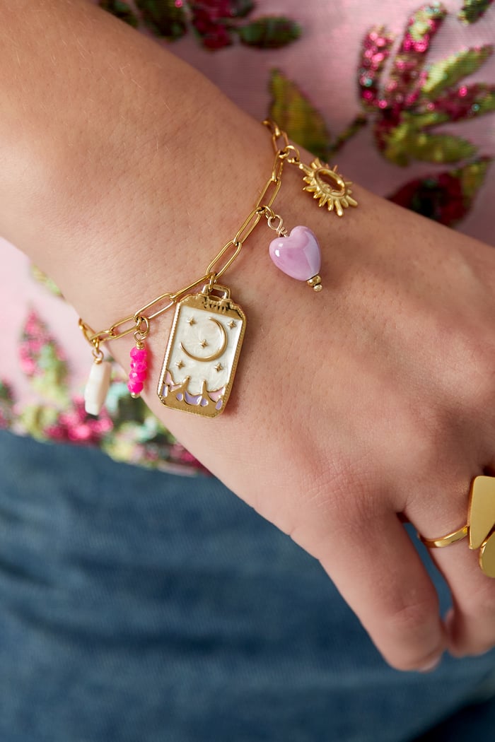 charm bracelet tiny moon Picture2