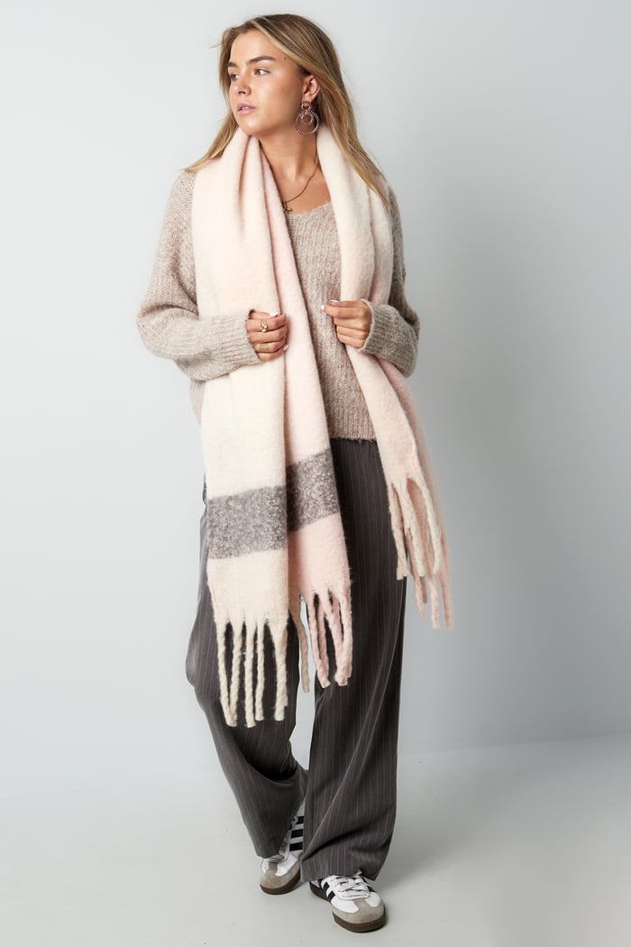 Cozy comfort scarf - black & grey Picture2