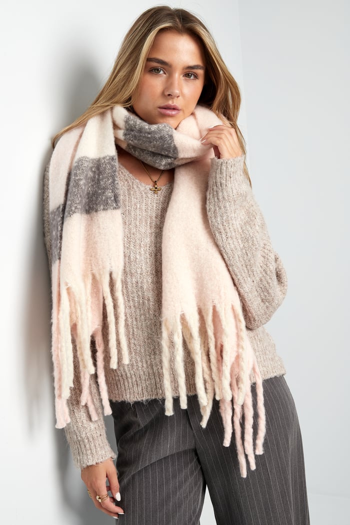 Cozy comfort scarf - black & grey Picture3