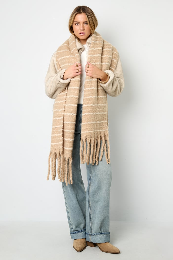 Winterschals Streifen Casual Polyester Alltag Bild3