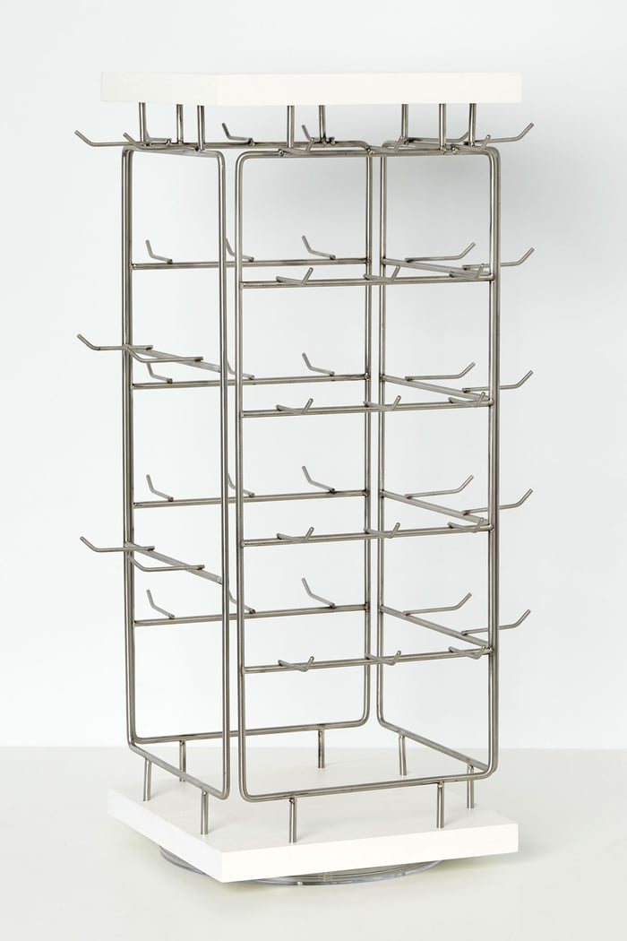 Four-sided jewelry display-necklace