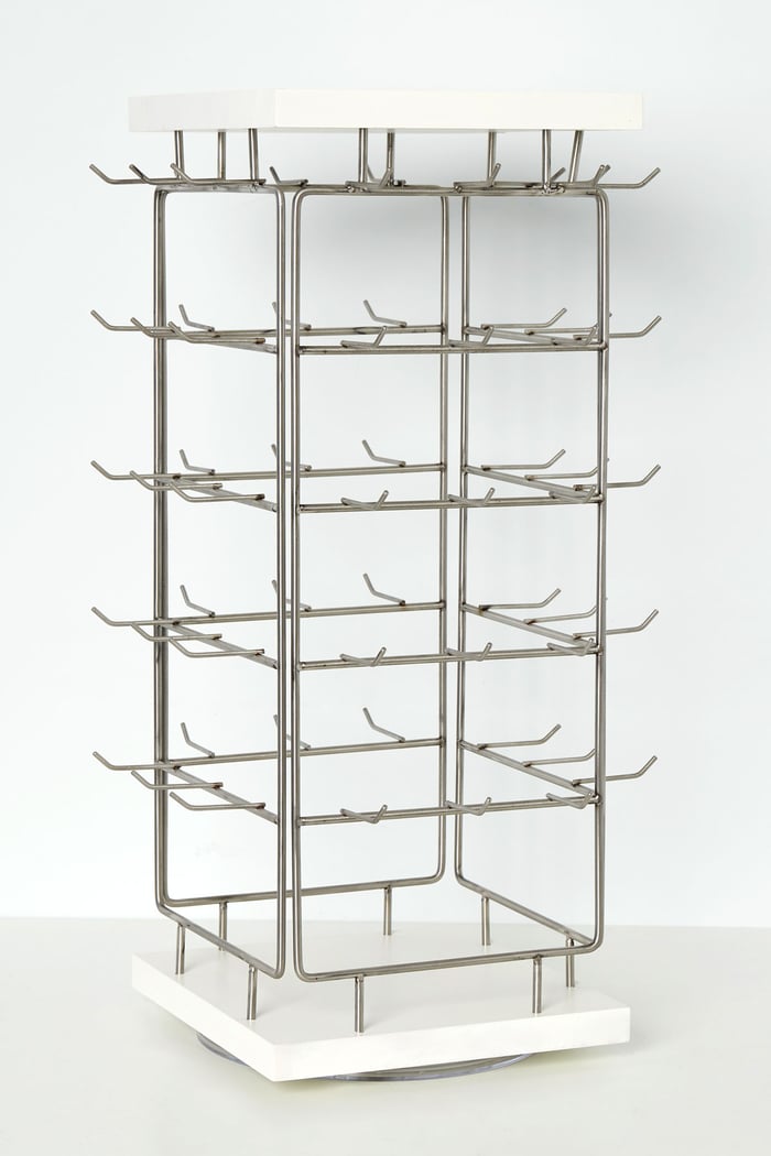 Four-sided jewelry display-earring
