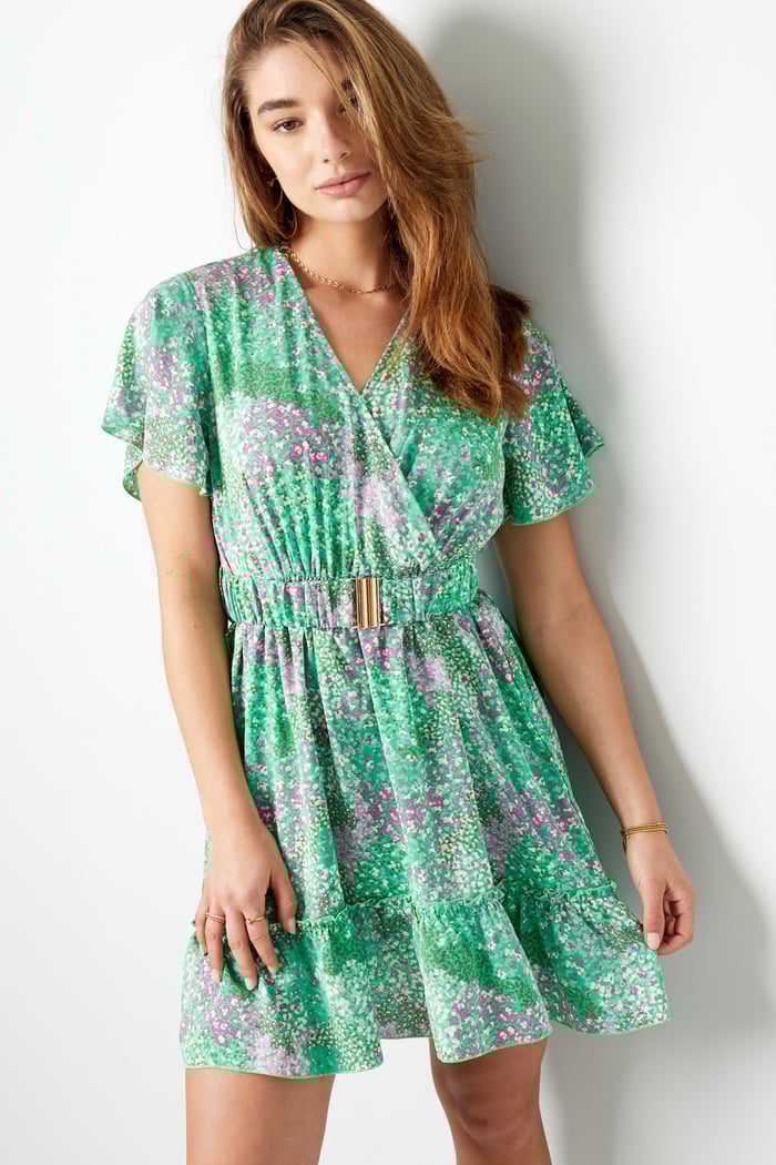 Midikleid Blumendruck Rosa h5Bild2