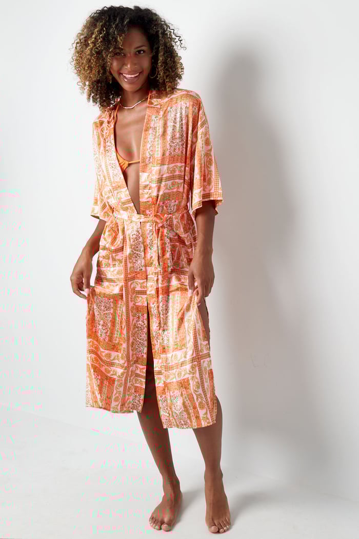 Kimono-Busty-Print – Orange h5Bild3