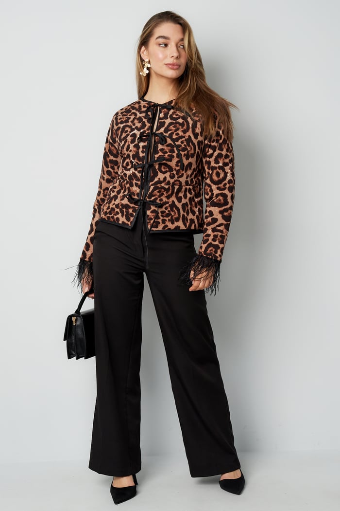 Federjacke mit Leopardenmuster - multi  Bild3