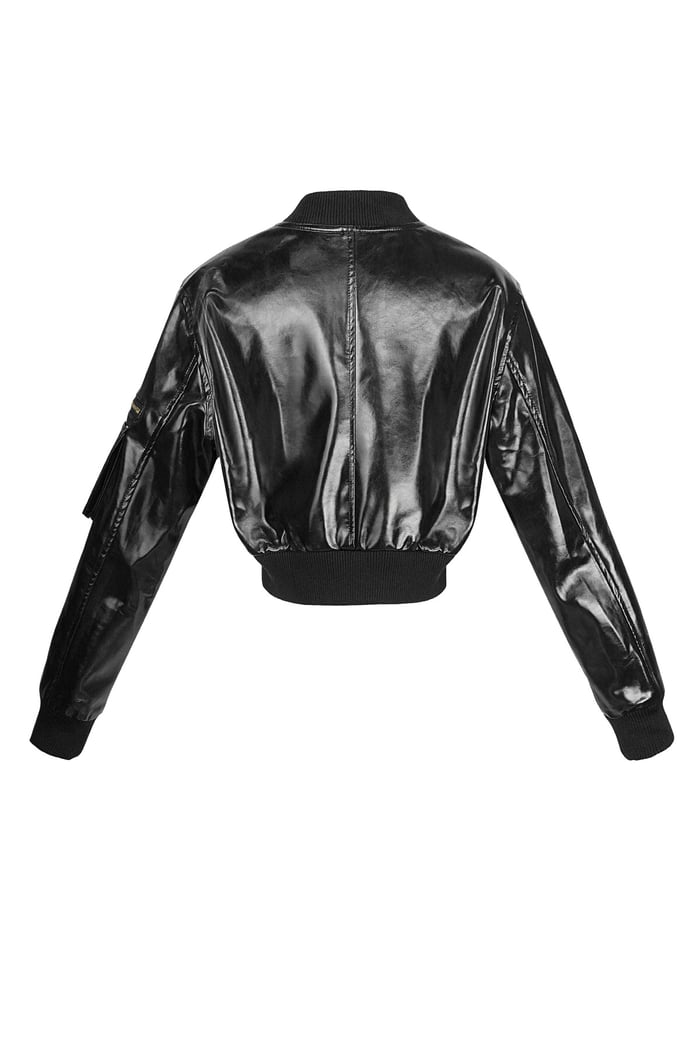 Giacca biker in PU Immagine10