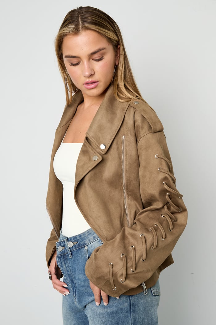 Laced Suede Jacket Picture6