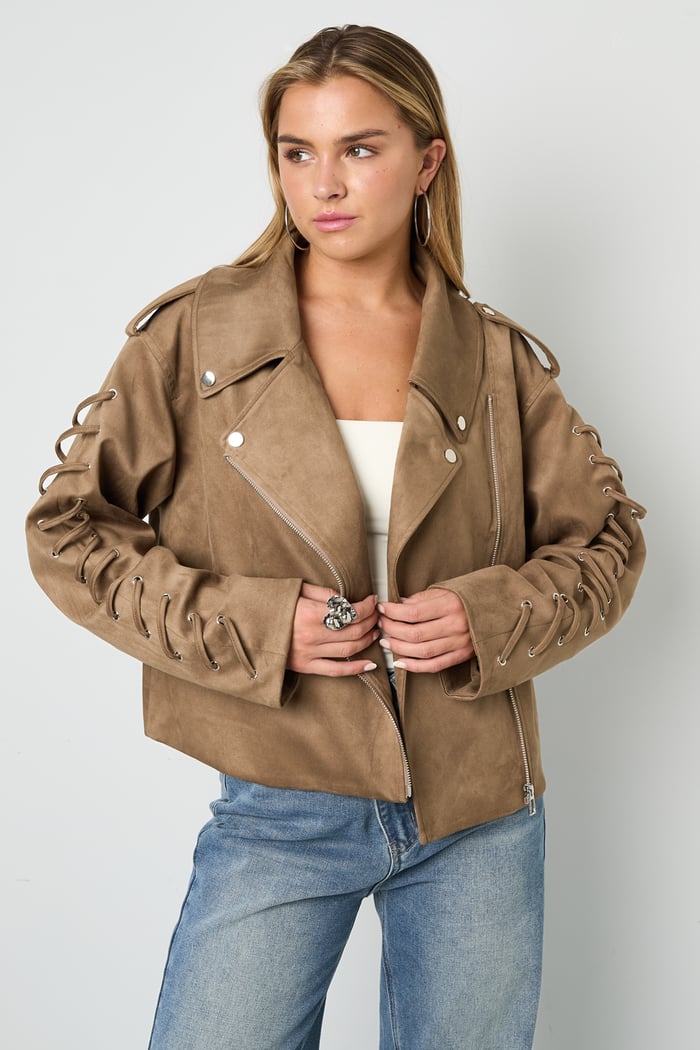 Laced Suede Jacket Picture10