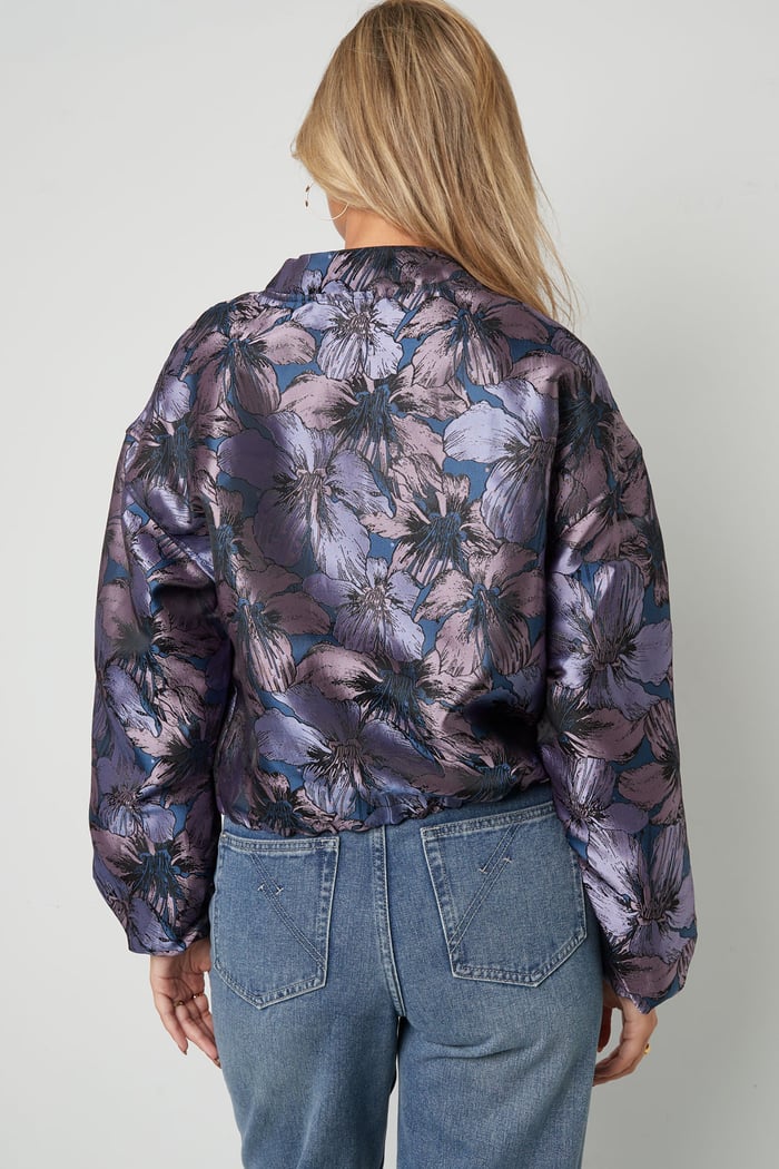Jacquard Jacket Flower Picture7