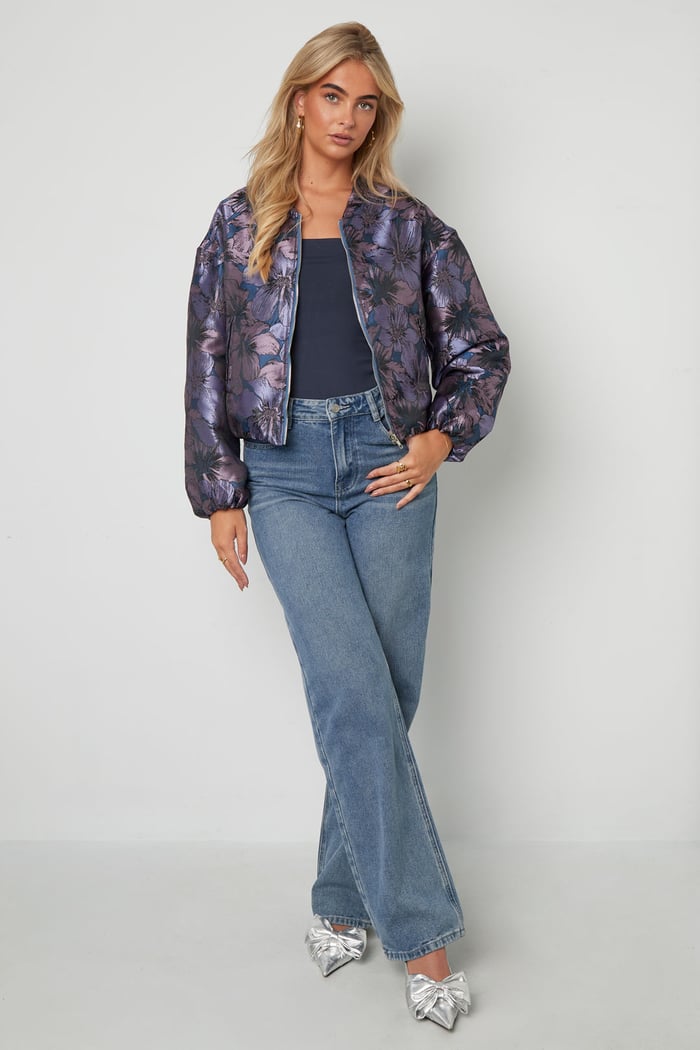 Jacquard Jacket Flower Picture6