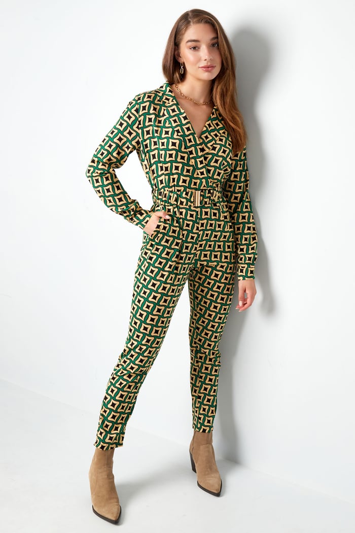 Jumpsuit retro print black h5Picture2