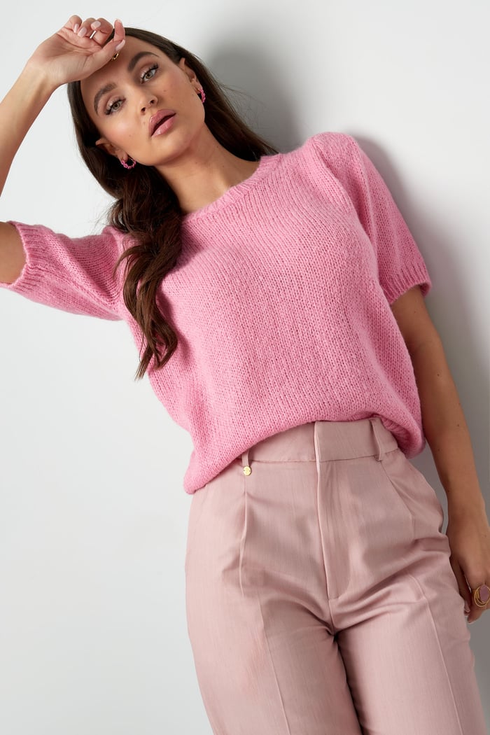 Basic-Shirt mit Puffärmeln – Schwarz Bild13