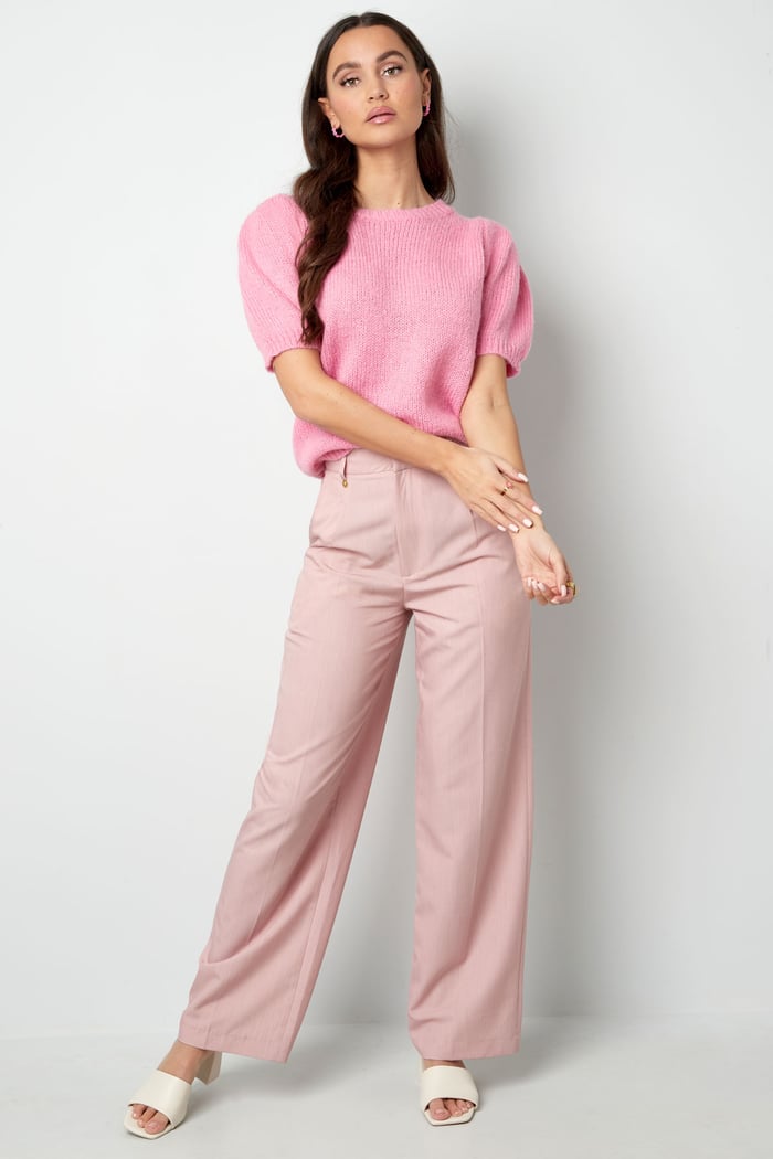 Basic-Shirt mit Puffärmeln – Schwarz Bild3