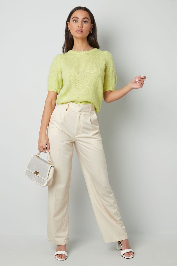 Basic-Shirt mit Puffärmeln – Schwarz Bild5