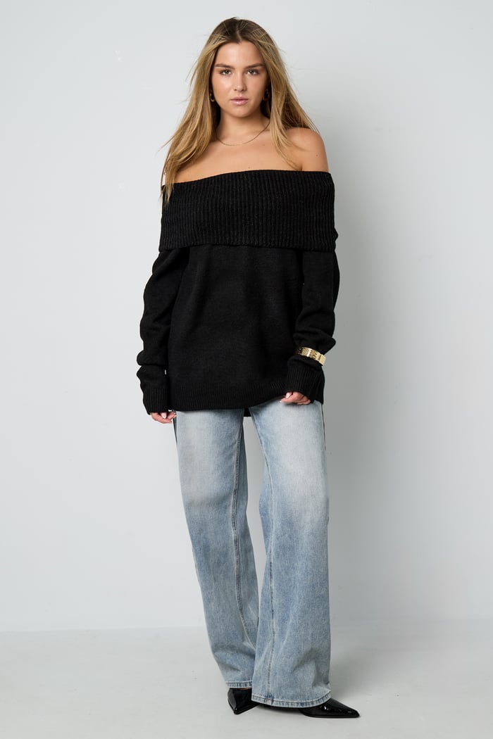 Off the shoulder basic sweater Picture6