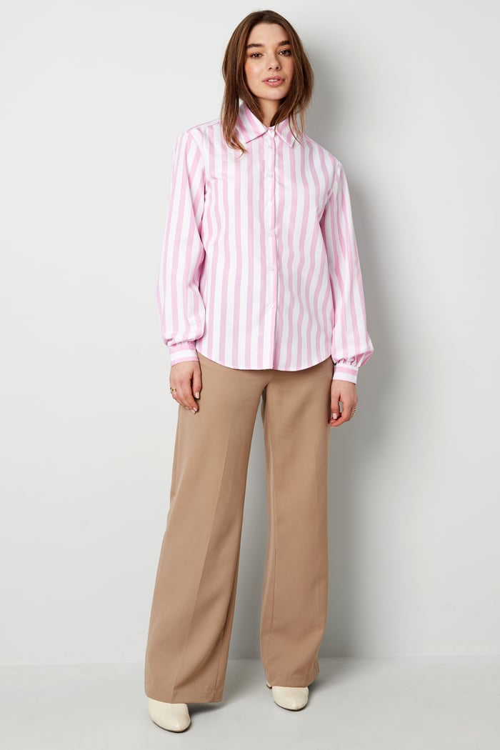 Gestreepte casual blouse h5Afbeelding3