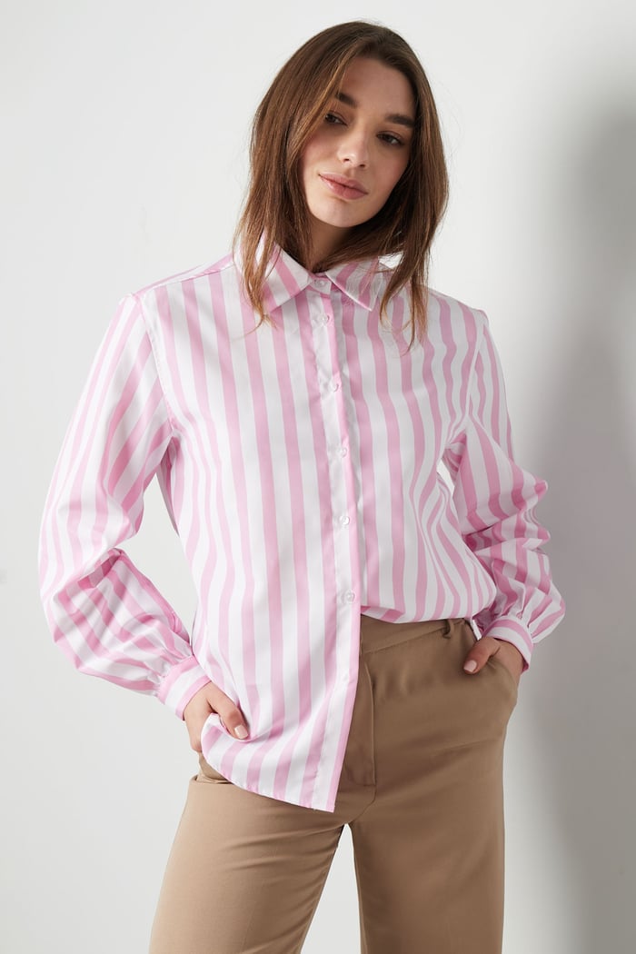 Gestreepte casual blouse h5Afbeelding7