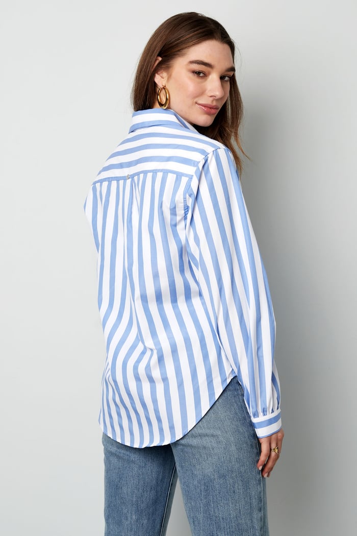 Gestreepte casual blouse h5Afbeelding10
