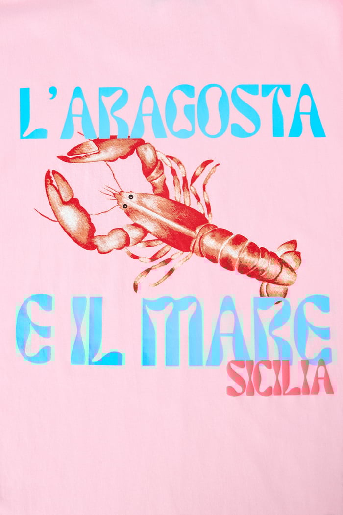 Camiseta extragrande Aragosta Riviera Sicilia h5Imagen6
