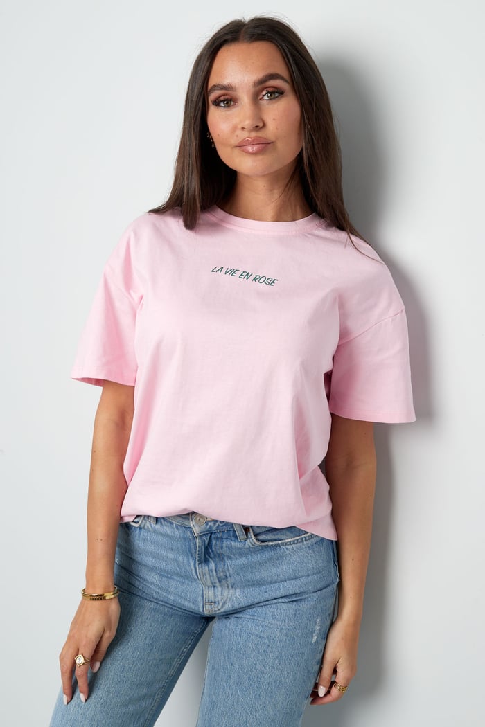 Tişört la vie en rose Resim5
