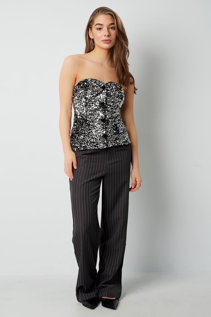 Glitzerndes Korsett-Top h5Bild3
