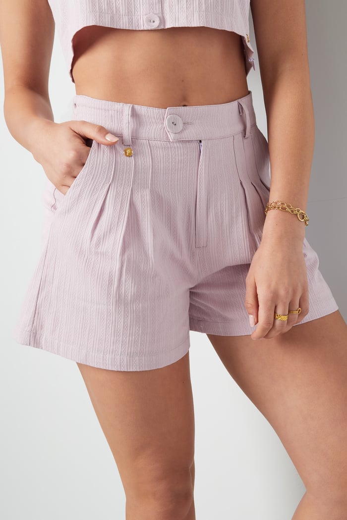 Shorts mit Knopfdetail - weiß M h5Bild5