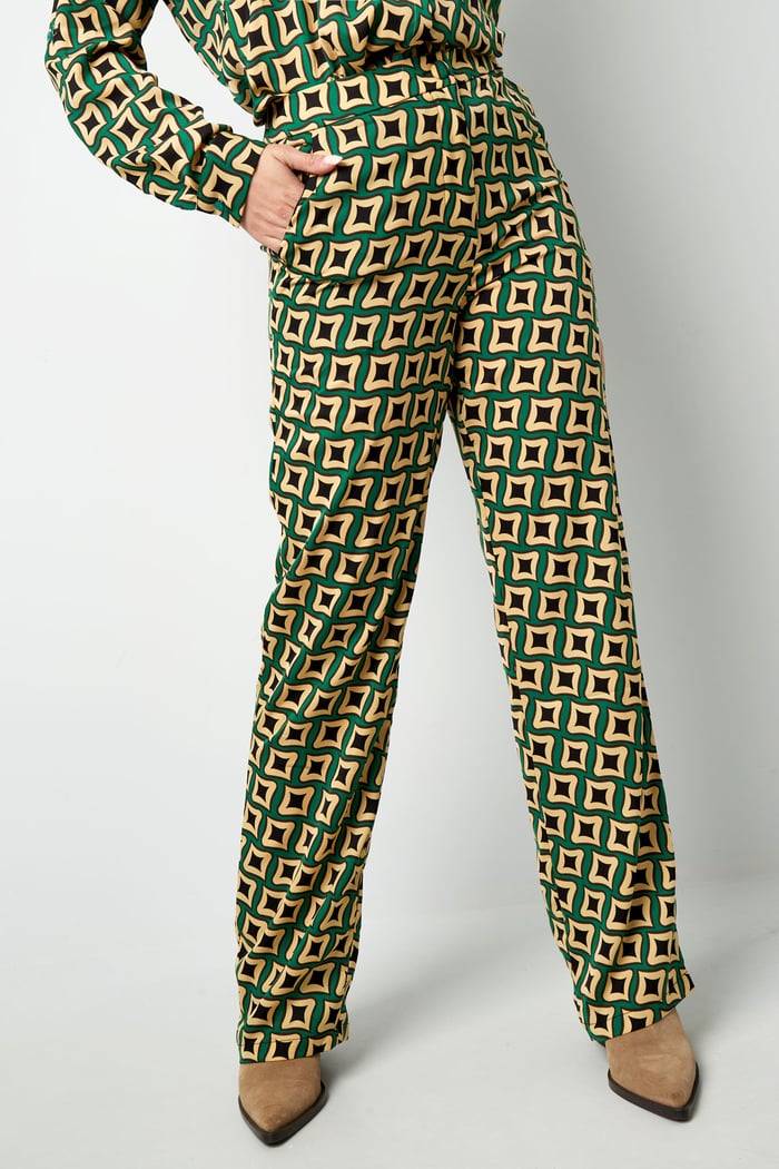 Pants retro print black Picture8