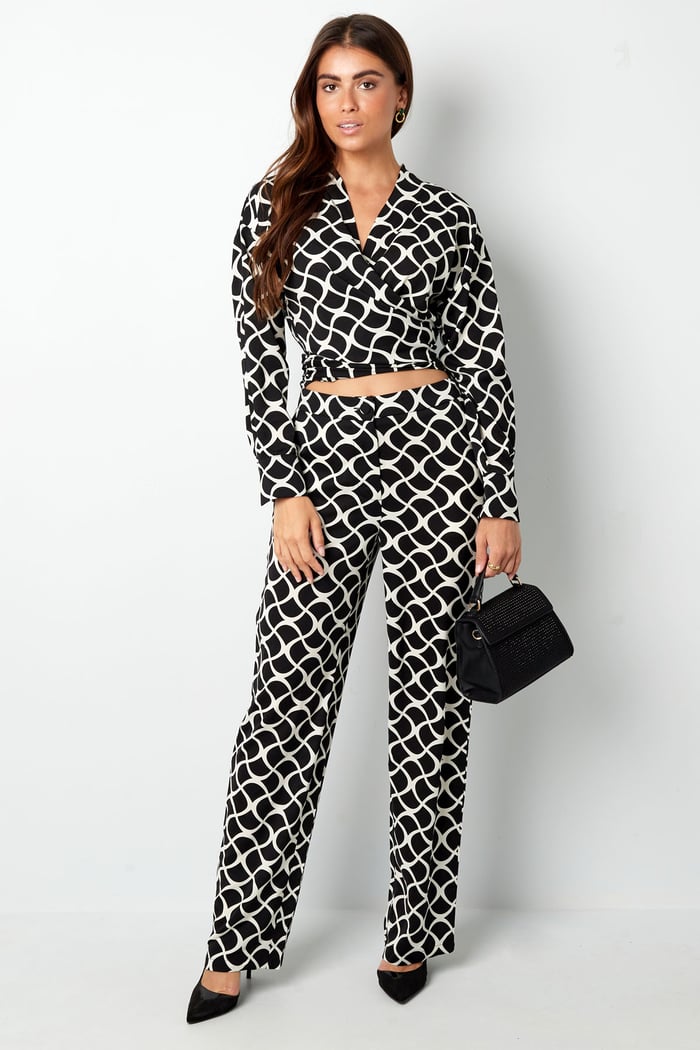 Pants graphic print camel Picture6