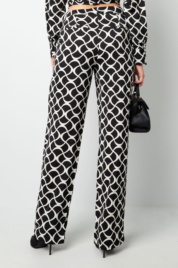Pants graphic print camel Picture7