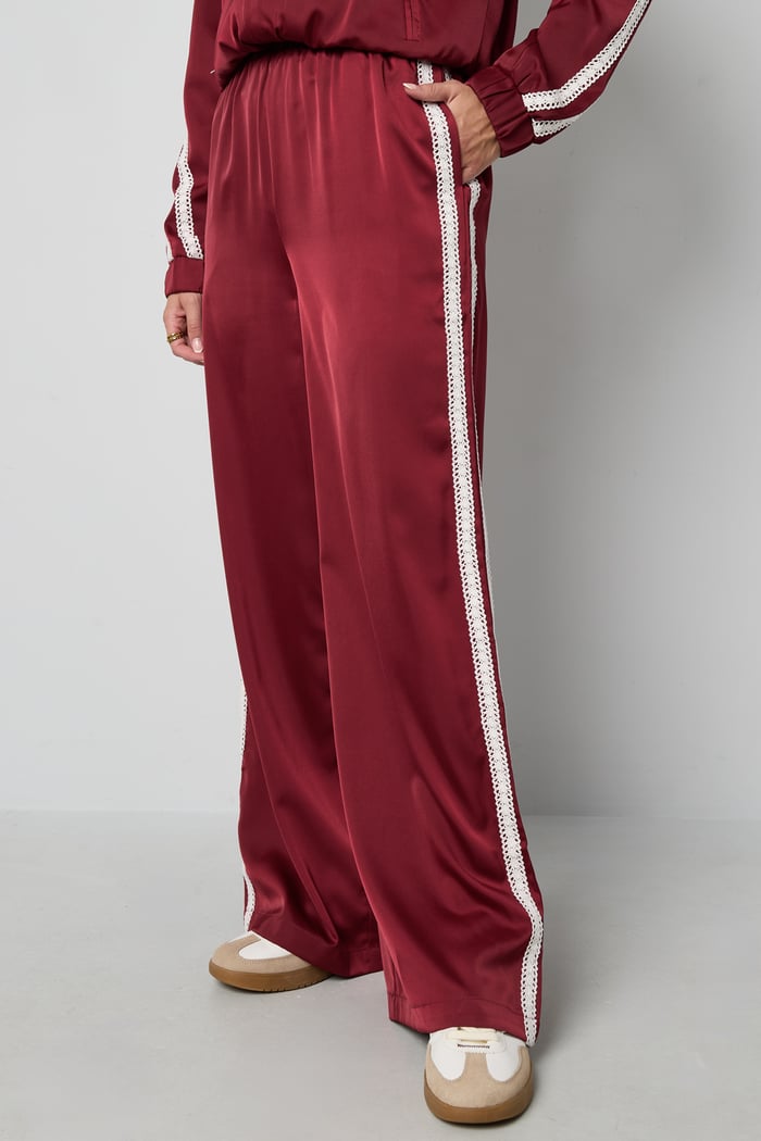 Satin Look Sporty Pants h5Picture9