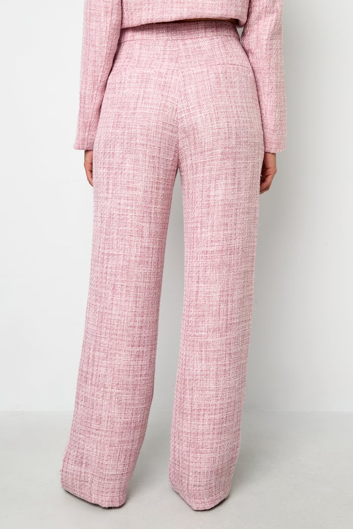Polyester fiber (polyester) Straight pants Checkered Elegant Fall/Winter  Clothes h5Picture10