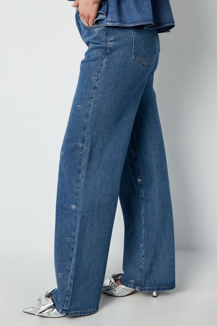 Denim jeans glitter heart h5Picture7