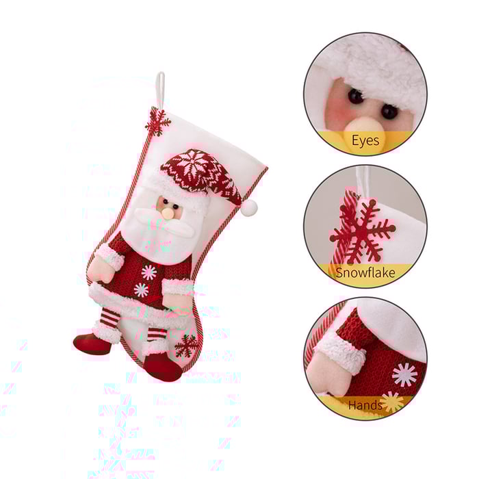 1 Piece Cute Christmas Decorative Stocking h5Picture5