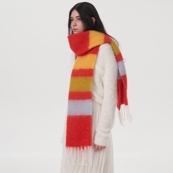 1 Piece Strip Women's Winter Scarve h5Picture6