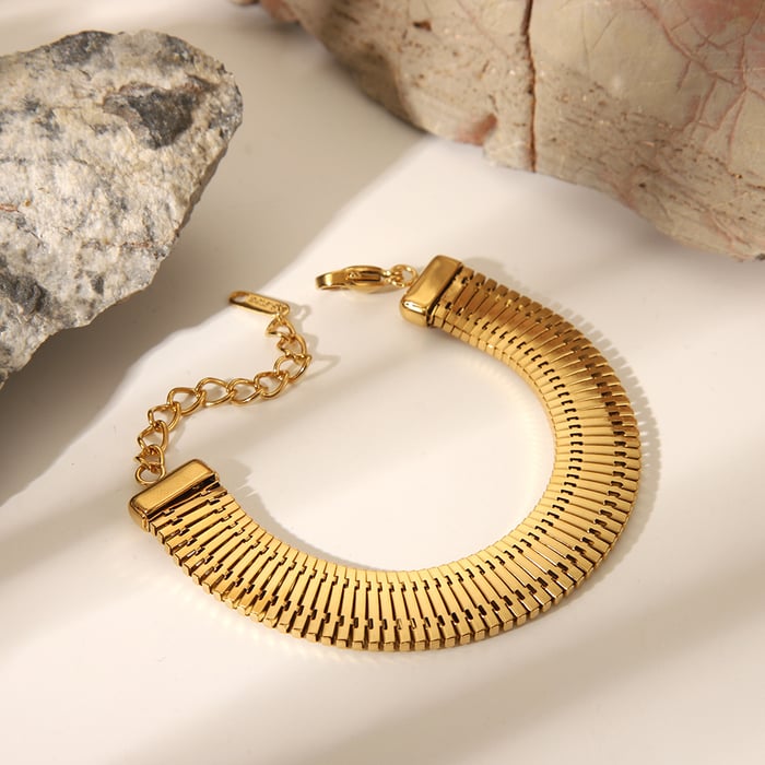 1 Piece Stainless Steel Gold Color Chain Necklaces h5Picture4