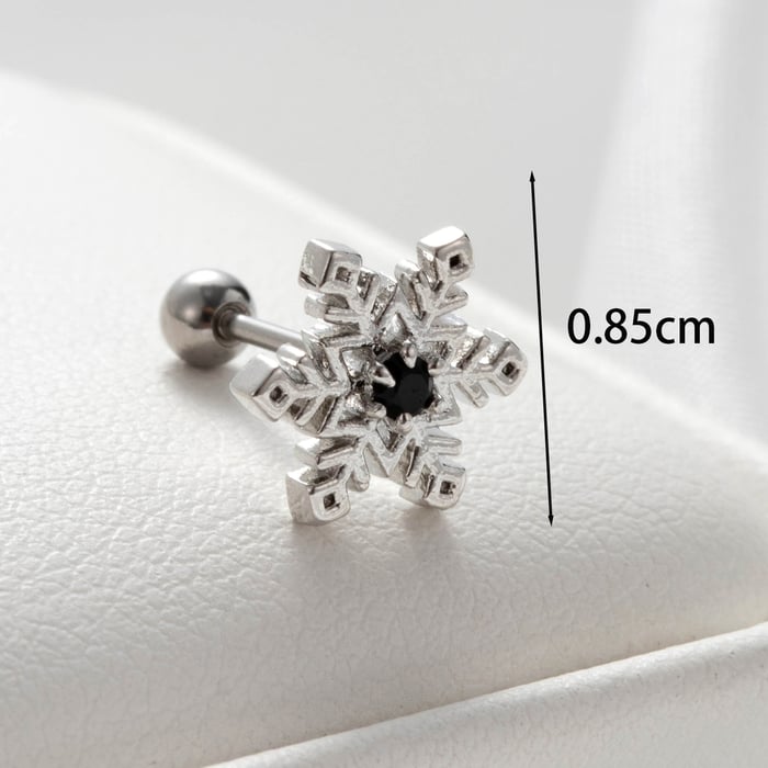 1 Piece Simple Series Classic Heart Titanium Steel No Plating Material Zircon Women Stud Earrings h5Picture4