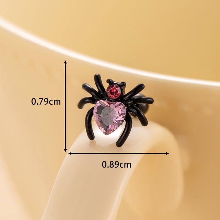 1 Piece Simple Series Classic Animal Titanium Steel No Plating Material Zircon Women Stud Earrings h5Picture6