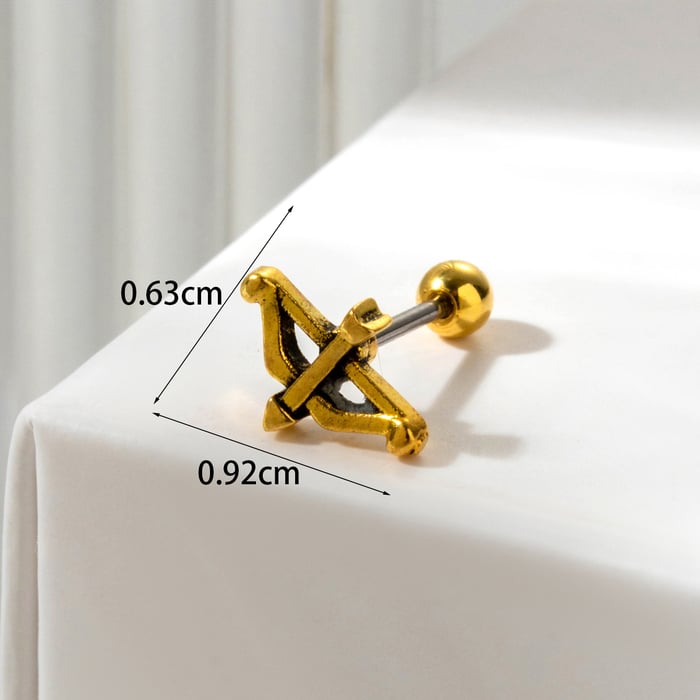 1 Stück Simple Series Klassische Blume Titanstahl Kein Beschichtungsmaterial Damen Ohrstecker h5Bild4