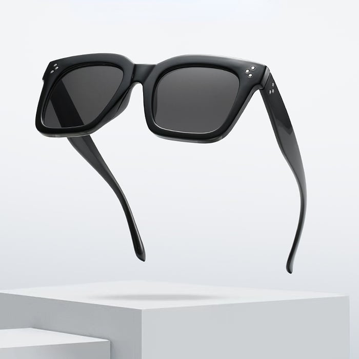 1 Pair Simple Series Daily Solid Color Plastic Women Sunglasses h5Picture3
