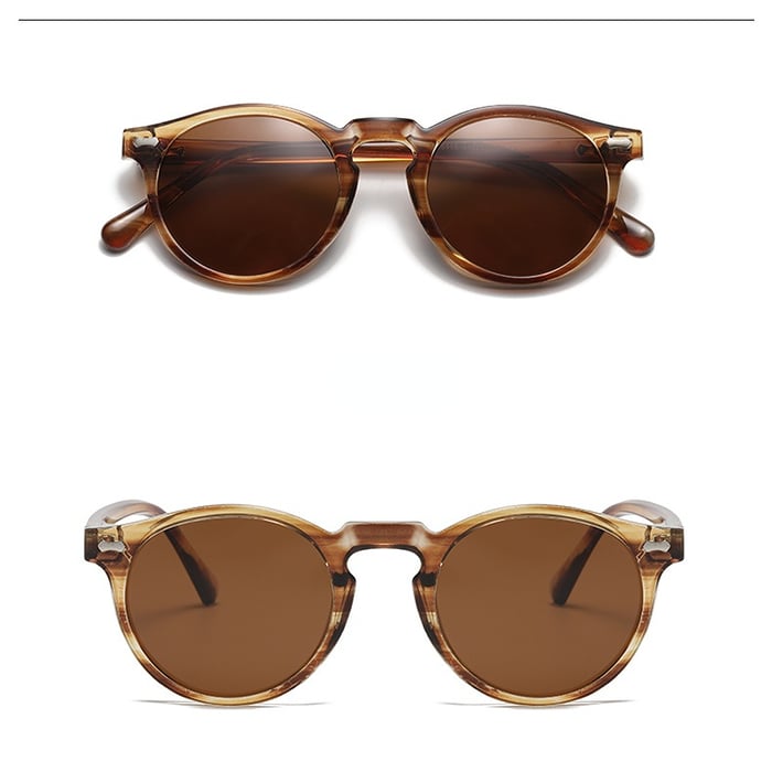 1 Paar Damen-Sonnenbrillen der Simple Series im Retro-Stil mit einfarbigem Harz Bild4