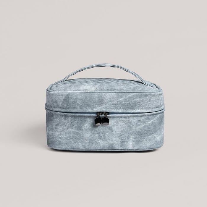 1 Piece Minimalist Series Casual Mixed Denim Pattern High-capacity Women's Cosmetic Bags h5Picture7