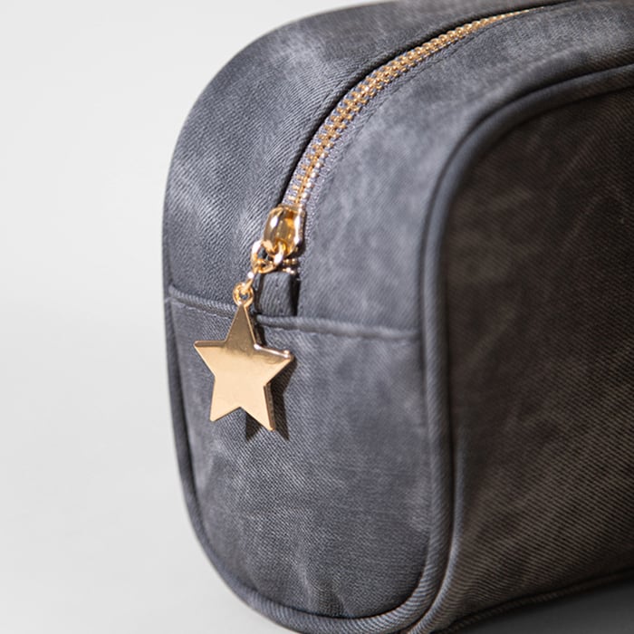 1 Piece Modern Series Durable Casual Mixed Denim Pattern Women's Cosmetic Bags h5Picture9