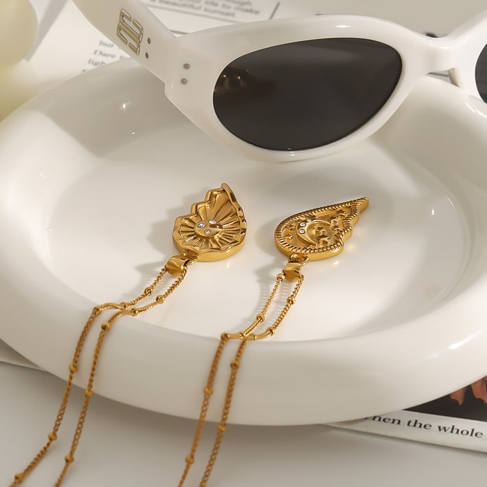 1 Stück Romantische Serie Elegante Herz Edelstahl Gold Farbe Überzogene frauen Anhänger Halsketten h5Bild6