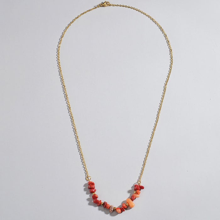 1 Stück Simple Series Daily Beads Edelstahl Perlenketten für Damen h5Bild3