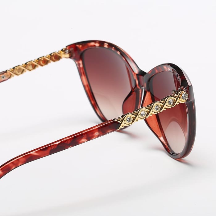 1 Stück Luxuriöse Serie Klassische Patchwork Kunststoff Unisex Sonnenbrille h5Bild7