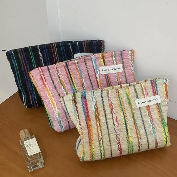 1 Piece Romantic Series Vacation Strip Yarn Women's Bags h5Picture5