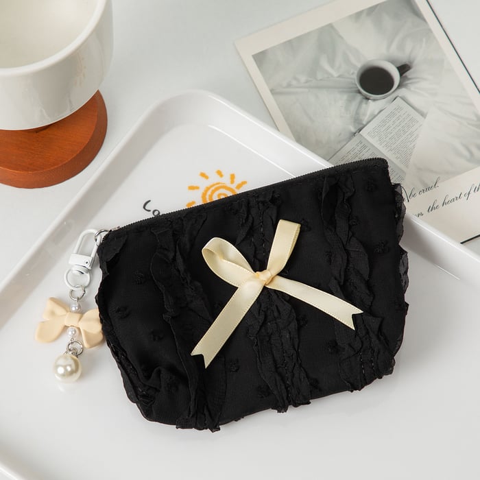 1 Paar Damentaschen aus Polyester mit süßer Schleife und Knoten in der Romantischen Serie h5Bild7