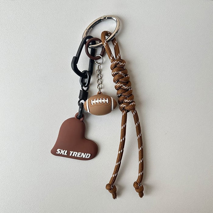 1 Piece Sport Series Brown Color Women's Bag Charms h5Picture5